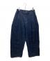 sage'NATION（セイジネーション）の古着「BOX PLEAT TROUSER RAW DENIM」｜インディゴ