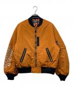 Black Weirdosブラック ウィドース）の古着「L-2A Flight Jacket」｜オレンジ×ブラック