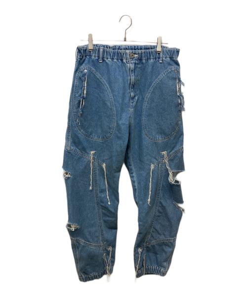 sulvam（サルバム）sulvam (サルバム) キリカエイージーパンツ インディゴ サイズ:Sの古着・服飾アイテム