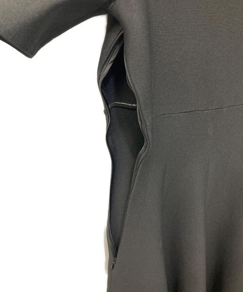 MADISON BLUE（マディソンブルー）MADISON BLUE (マディソンブルー) FLARE LONG KNIT DR ブラック サイズ:SIZE 00の古着・服飾アイテム