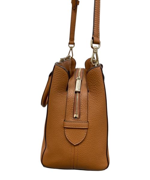 Kate Spade（ケイトスペード）Kate Spade (ケイトスペード) レイラ ミディアム トリプル コンパートメント サッチェル2WAYバッグ ブラウンの古着・服飾アイテム