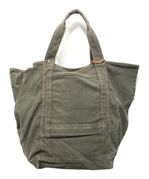 SLOW（スロウ）SLOW (スロウ) TOOL BIG TOTE BAG グレーの古着・服飾アイテム