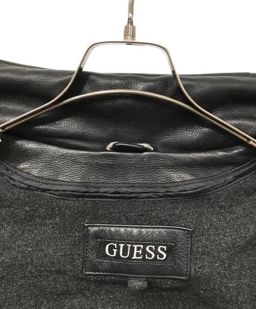 GUESS（ゲス）GUESS (ゲス) レザカーコート ブラック サイズ:Lの古着・服飾アイテム
