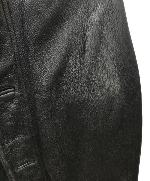 GUESS（ゲス）GUESS (ゲス) レザカーコート ブラック サイズ:Lの古着・服飾アイテム