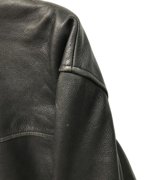 GUESS（ゲス）GUESS (ゲス) レザカーコート ブラック サイズ:Lの古着・服飾アイテム