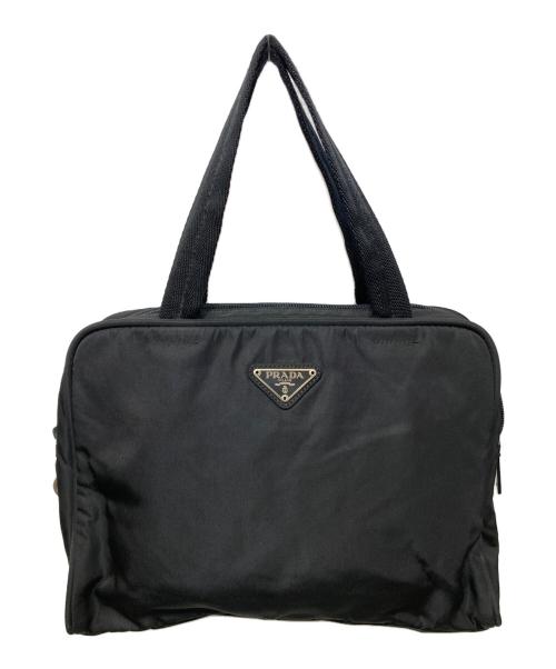 PRADA（プラダ）PRADA (プラダ) ナイロンハンドバッグ ブラックの古着・服飾アイテム