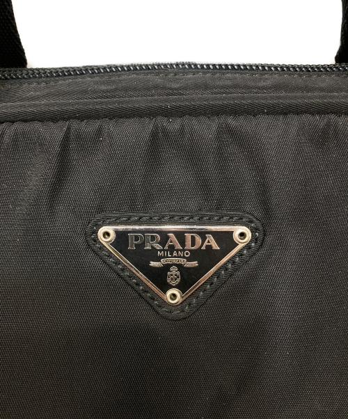 PRADA（プラダ）PRADA (プラダ) ナイロンハンドバッグ ブラックの古着・服飾アイテム