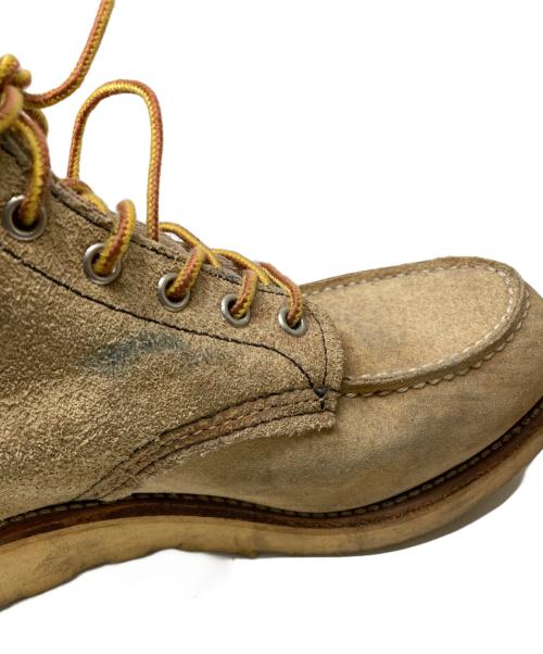 RED WING（レッドウィング）RED WING (レッドウィング) 6インチクラシックモックトゥブーツ ベージュ サイズ:9の古着・服飾アイテム
