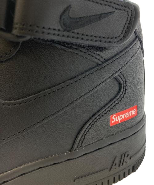 NIKE（ナイキ）NIKE (ナイキ) SUPREME (シュプリーム) Air Force 1 Mid Supreme ブラック サイズ:US9の古着・服飾アイテム