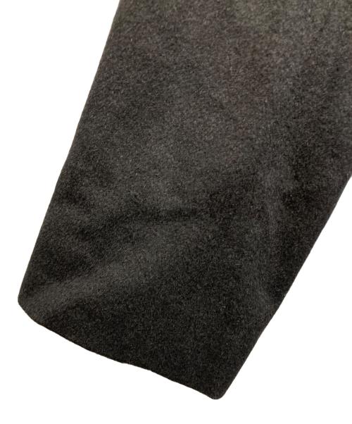 BALMAIN（バルマン）BALMAIN (バルマン) フォックスファー付カシミヤベルテッドコート ブラック サイズ:9の古着・服飾アイテム