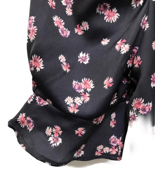 HER LIP TO（ハーリップトゥ）HER LIP TO (ハーリップトゥ) Marguerite Open Shoulder Dress ネイビー×ピンク サイズ:Mの古着・服飾アイテム