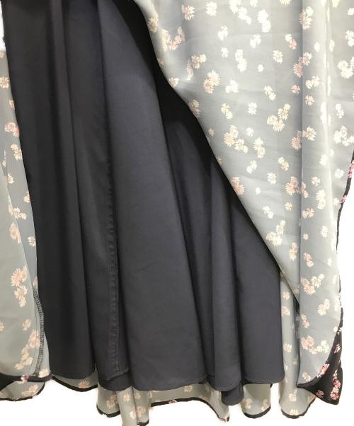 HER LIP TO（ハーリップトゥ）HER LIP TO (ハーリップトゥ) Marguerite Open Shoulder Dress ネイビー×ピンク サイズ:Mの古着・服飾アイテム