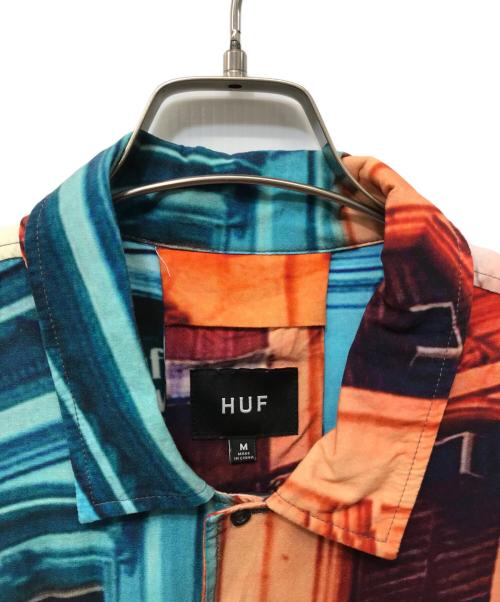 HUF（ハフ）HUF (ハフ) HAVANA RESORT S/S SHIRTS ブルー×レッド サイズ:Mの古着・服飾アイテム