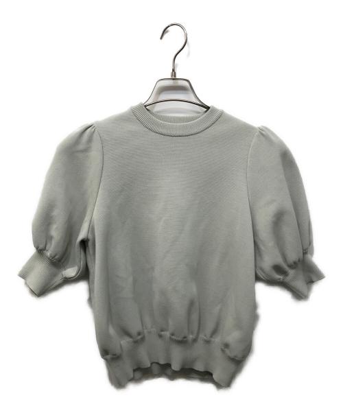 YORI（ヨリ）YORI (ヨリ) コットンパフスリーブニット グレー サイズ:FREEの古着・服飾アイテム