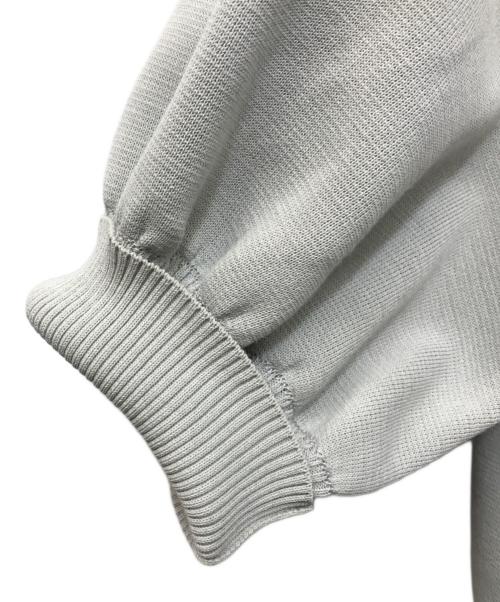 YORI（ヨリ）YORI (ヨリ) コットンパフスリーブニット グレー サイズ:FREEの古着・服飾アイテム