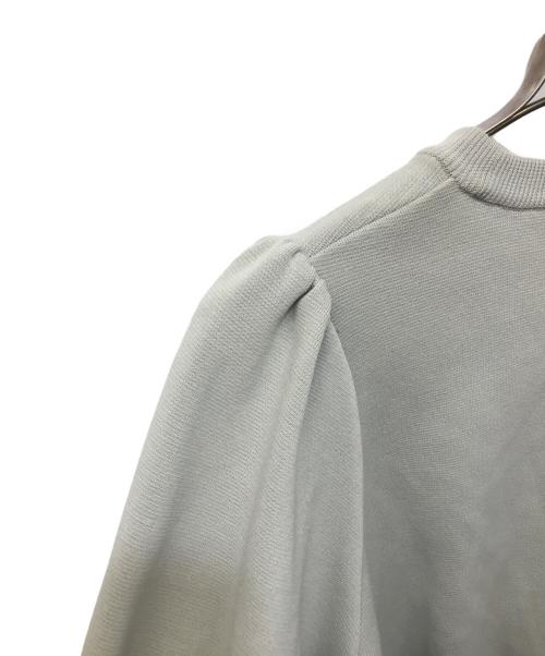 YORI（ヨリ）YORI (ヨリ) コットンパフスリーブニット グレー サイズ:FREEの古着・服飾アイテム