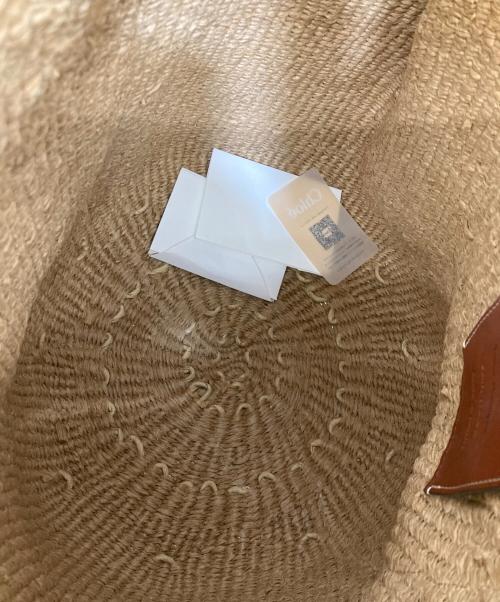 Chloe（クロエ）Chloe (クロエ) Woody ラージ バスケット トートバッグ ベージュ×ブラウンの古着・服飾アイテム