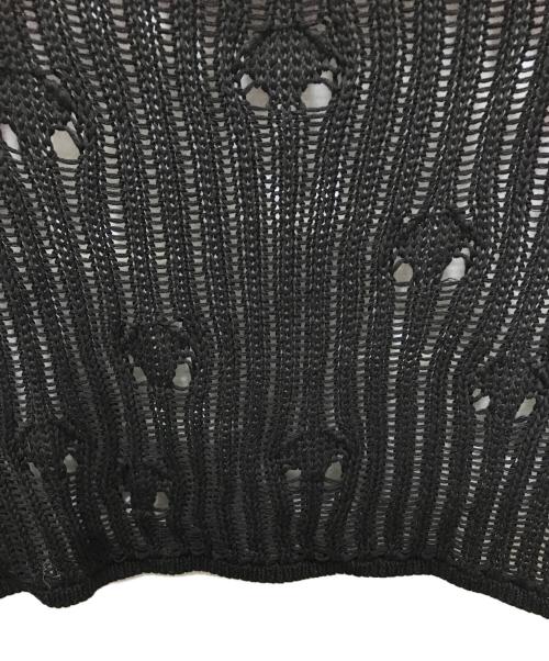 BLUMARINE by MARC JACOBS（ブルマリンバイマークジェイコブス）BLUMARINE by MARC JACOBS (ブルマリンバイマークジェイコブス) クロップドカーディガン ブラック サイズ:Lの古着・服飾アイテム