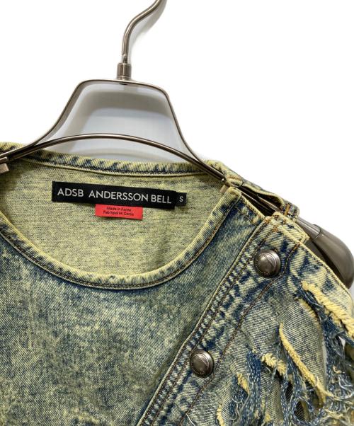 ADSB ANDERSSON BELL（アンダースンベル）ADSB ANDERSSON BELL (アンダースンベル) NORA DETACHABLE DENIM TOP デニムブラウス インディゴ サイズ:Sの古着・服飾アイテム