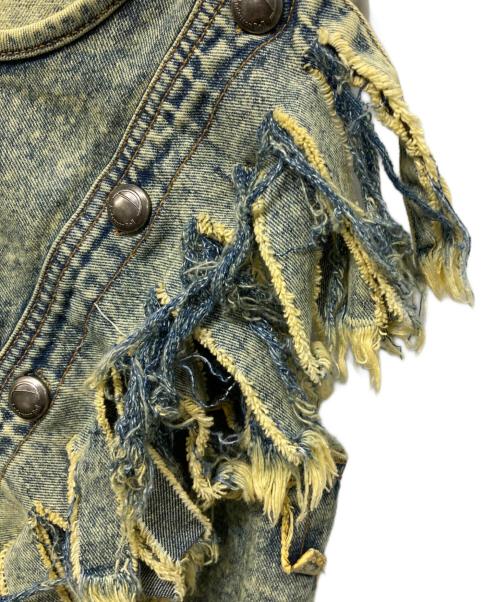 ADSB ANDERSSON BELL（アンダースンベル）ADSB ANDERSSON BELL (アンダースンベル) NORA DETACHABLE DENIM TOP デニムブラウス インディゴ サイズ:Sの古着・服飾アイテム