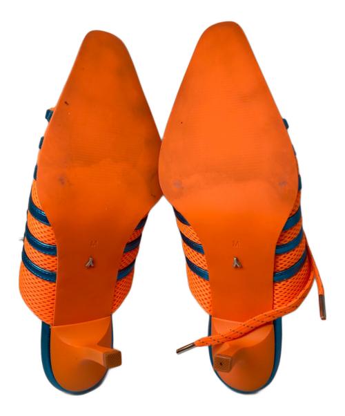 YELLO（イエロ）YELLO (イエロー) FIZZY SNEAKER MULES オレンジ×ネイビー サイズ:Mの古着・服飾アイテム