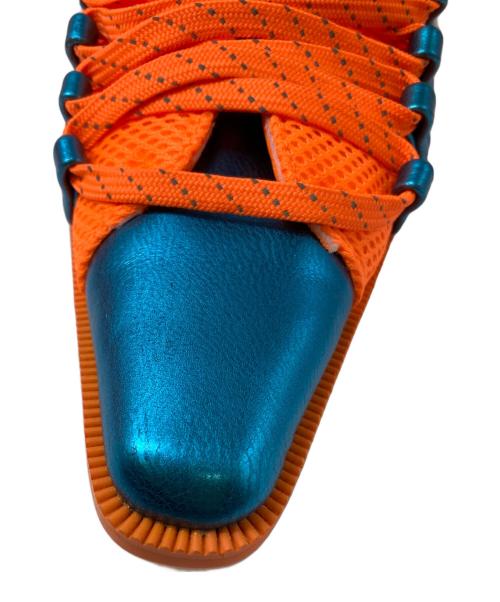 YELLO（イエロ）YELLO (イエロー) FIZZY SNEAKER MULES オレンジ×ネイビー サイズ:Mの古着・服飾アイテム