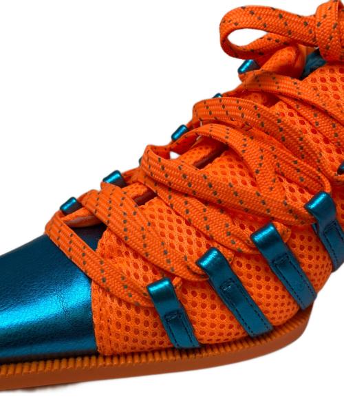 YELLO（イエロ）YELLO (イエロー) FIZZY SNEAKER MULES オレンジ×ネイビー サイズ:Mの古着・服飾アイテム