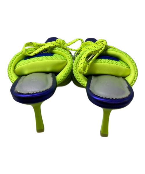 YELLO（イエロ）YELLO (イエロー) YELLO FIZZY SNEAKER MULES グリーン×ネイビー サイズ:Mの古着・服飾アイテム