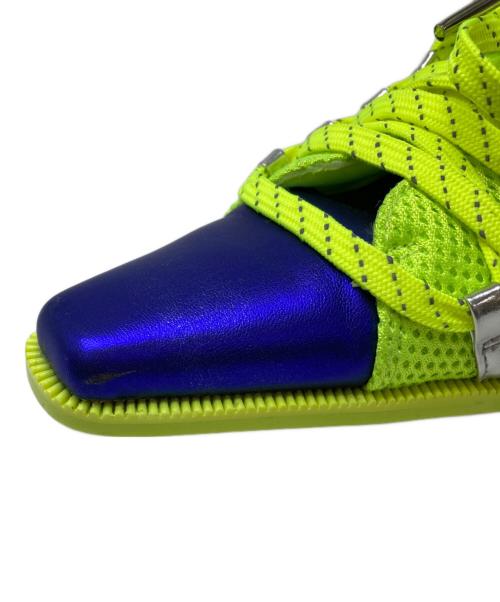 YELLO（イエロ）YELLO (イエロー) YELLO FIZZY SNEAKER MULES グリーン×ネイビー サイズ:Mの古着・服飾アイテム