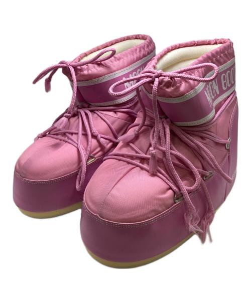 MOON BOOT（ムーンブーツ）MOON BOOT (ムーンブーツ) ムートンブーツ ピンク サイズ:SIZE UK9.5の古着・服飾アイテム