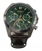 SEIKOセイコー）の古着「スピリットクロノグラフ」｜シルバー×グリーン