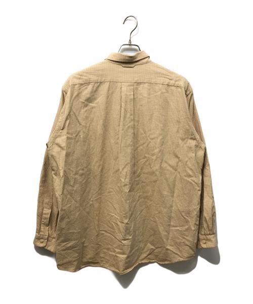 YAECA PARK（ヤエカパーク）YAECA PARK (ヤエカパーク) タッターソールチェックシャツ ベージュ サイズ:Lの古着・服飾アイテム