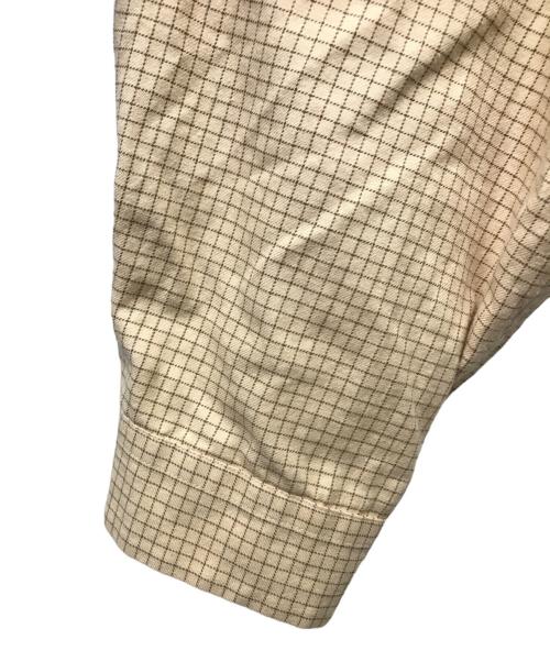 YAECA PARK（ヤエカパーク）YAECA PARK (ヤエカパーク) タッターソールチェックシャツ ベージュ サイズ:Lの古着・服飾アイテム