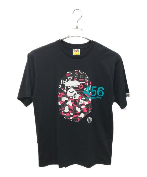 A BATHING APE（ア ベイシング エイプ）A BATHING APE (ア ベイシング エイプ) Squid Game Tee ブラック サイズ:XLの古着・服飾アイテム
