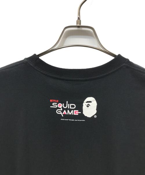 A BATHING APE（ア ベイシング エイプ）A BATHING APE (ア ベイシング エイプ) Squid Game Tee ブラック サイズ:XLの古着・服飾アイテム