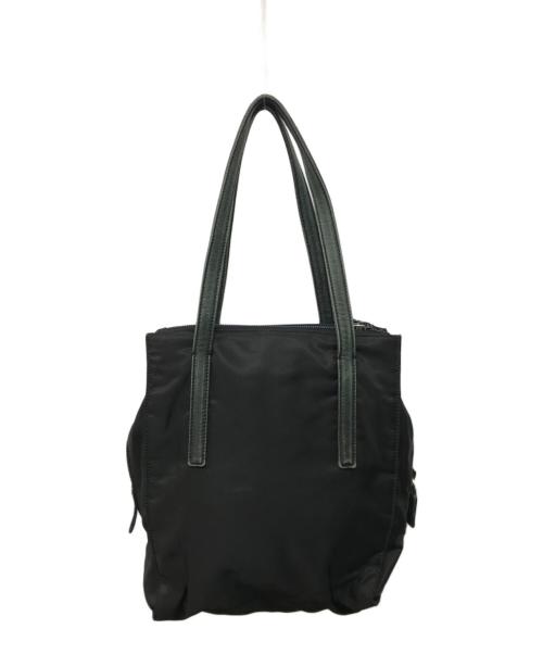 PRADA（プラダ）PRADA (プラダ) ナイロンハンドバッグ ブラックの古着・服飾アイテム