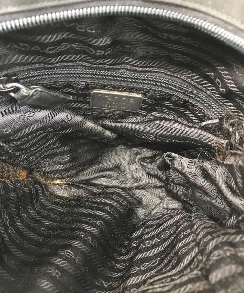 PRADA（プラダ）PRADA (プラダ) ナイロンハンドバッグ ブラックの古着・服飾アイテム