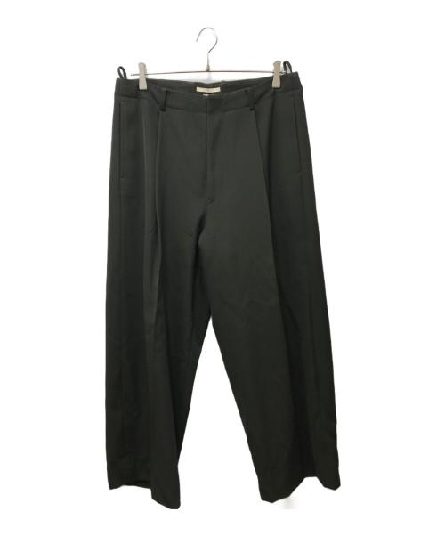 BLURHMS（ブラームス）blurhms (ブラームス) W/surge SuperWideEasy スラックス カーキ サイズ:3の古着・服飾アイテム