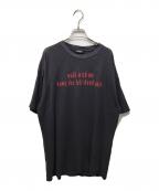 RAF SIMONSラフシモンズ）の古着「wlk with me プリントTシャツ」｜ブラック