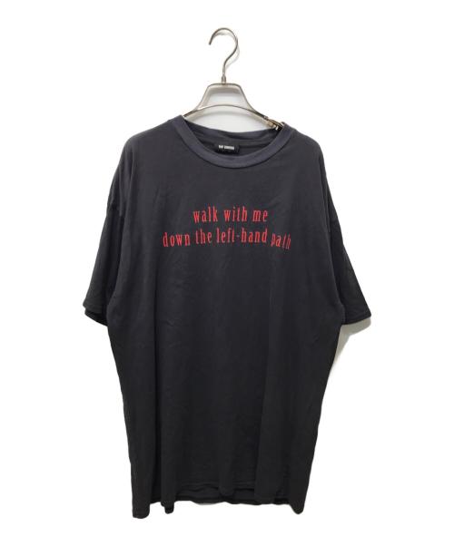 RAF SIMONS（ラフシモンズ）RAF SIMONS (ラフシモンズ) wlk with me プリントTシャツ ブラック サイズ:Mの古着・服飾アイテム