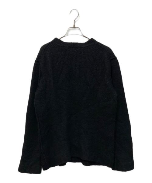 Yohji Yamamoto pour homme（ヨウジヤマモト プールオム）Yohji Yamamoto pour homme (ヨウジヤマモト プールオム) ウールニット ブラック サイズ:3の古着・服飾アイテム