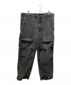 MARITHE+FRANCOIS GIRBAUDマリテフランソワジルボー）の古着「シャトルデニムパンツ」｜ブラック