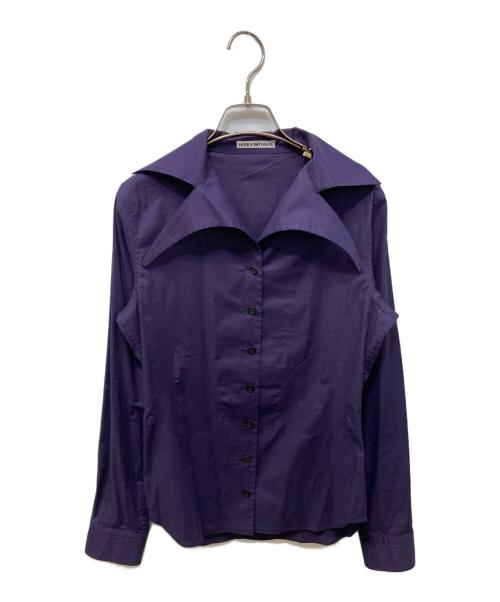 ISSEY MIYAKE（イッセイミヤケ）ISSEY MIYAKE (イッセイミヤケ) デザインシャツ パープル サイズ:2の古着・服飾アイテム