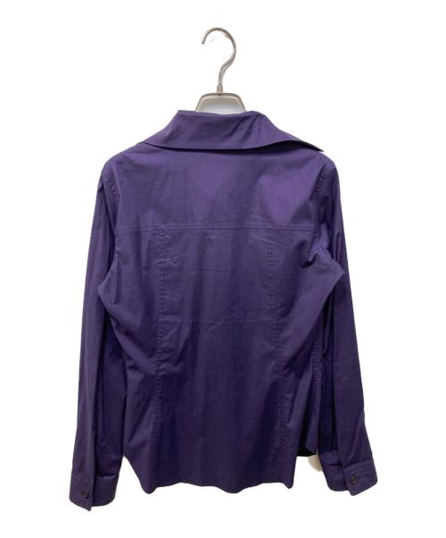 ISSEY MIYAKE（イッセイミヤケ）ISSEY MIYAKE (イッセイミヤケ) デザインシャツ パープル サイズ:2の古着・服飾アイテム
