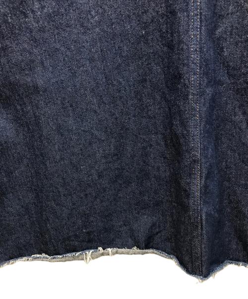 MM6 Maison Margiela（エムエムシックスメゾンマルジェラ）MM6 Maison Margiela (エムエムシックスメゾンマルジェラ) Vネックスナップデニムノースリーブワンピース インディゴ サイズ:40の古着・服飾アイテム