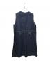 MM6 Maison Margiela (エムエムシックスメゾンマルジェラ) Vネックスナップデニムノースリーブワンピース インディゴ サイズ:40：12000円