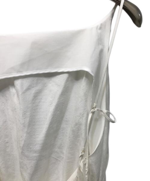 Mame Kurogouchi（マメクロゴウチ）Mame Kurogouchi (マメクロゴウチ) Floral Pattern Silk Rayon Jacquard Camisole Dress ホワイト サイズ:2の古着・服飾アイテム