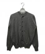 AURALEEオーラリー）の古着「CASHMERE HARD TWIST KNIT CARDIGAN」｜グレー