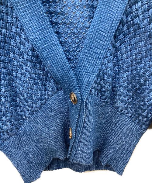 PHOTOCOPIEU（フォトコピュー）PHOTOCOPIEU (フォトコピュー) ショートカーディガン ブルー サイズ:Free　の古着・服飾アイテム