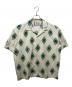 SON OF THE CHEESE（（サノバチーズ））の古着「Emblem Aloha Shirt」｜アイボリー×グリーン